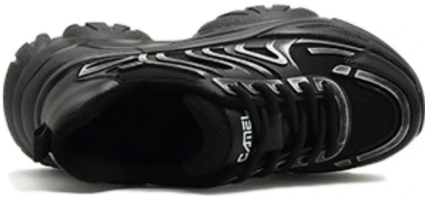 (Women) CAMEL CROWN Low-Top Dad Shoes 'Black Silver' A14703629 Order (Women) CAMEL CROWN Low-Top Dad Shoes 'Black Silver' A14703629