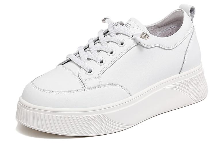 (W) CAMEL CROWN Low-Top Sneaker 'White Casual'