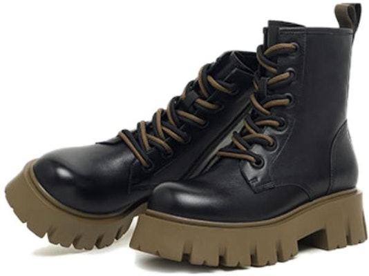 (W) CAMEL CROWN Marten Boots 'Gaya Inggris Kulit Asli' LF22246928 Order (W) CAMEL CROWN Marten Boots 'Gaya Inggris Kulit Asli' LF22246928