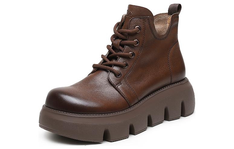 (W) CAMEL CROWN Martin Boot 'Versatile Casual Short Tube'