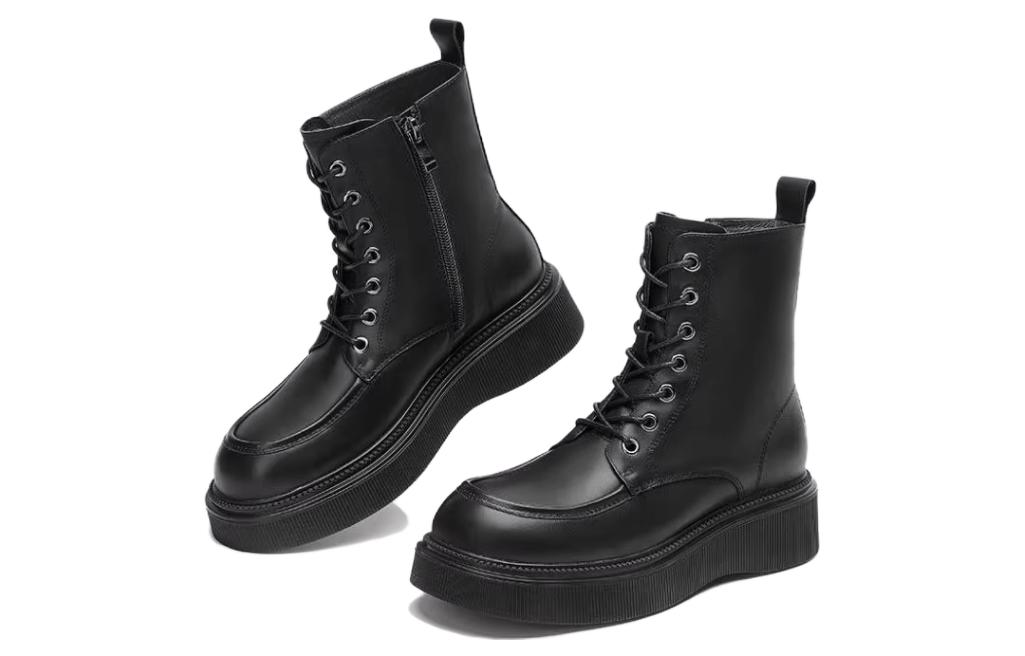 Order (W) Bota CAMEL CROWN Martin 'Comodidad Versátil Tubo Corto Negro' A14040619