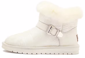 Lookbook 駝牌(CAMEL)保暖耐磨百搭中筒雪地靴 女款 米色