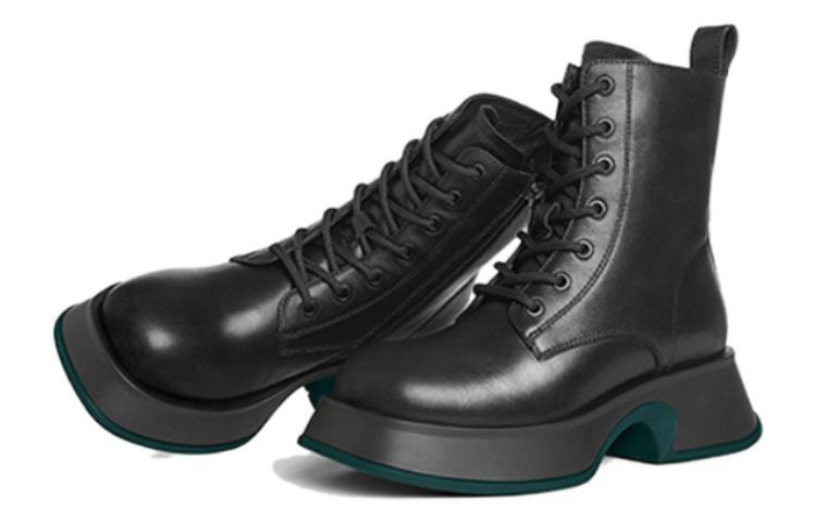 Order (W) Bota Martin de Corte Medio CAMEL CROWN 'Negra' LF22246884