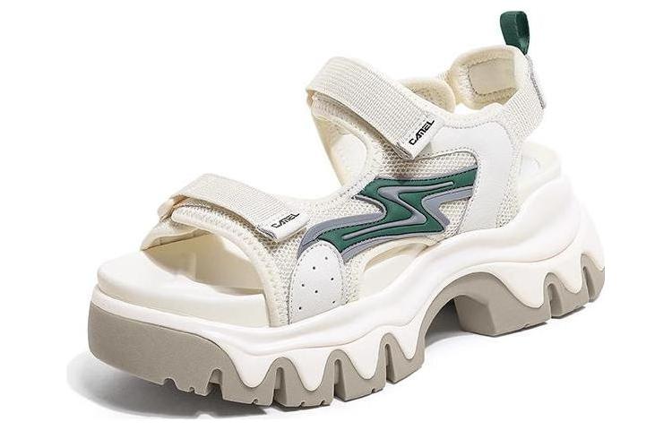 (W) CAMEL CROWN Platform Sandal 'Thick Sole Beige' 圖 2