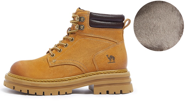 (W) CAMEL CROWN Retro Classic 'Martens Pendek Bulu Kuning' L23W076065R Buy (W) CAMEL CROWN Retro Classic 'Martens Pendek Bulu Kuning' L23W076065R