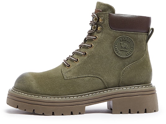 (W) CAMEL CROWN Bota Clásica Retro Martin 'Suela Alta Amarilla Corta' L23W076036 3
