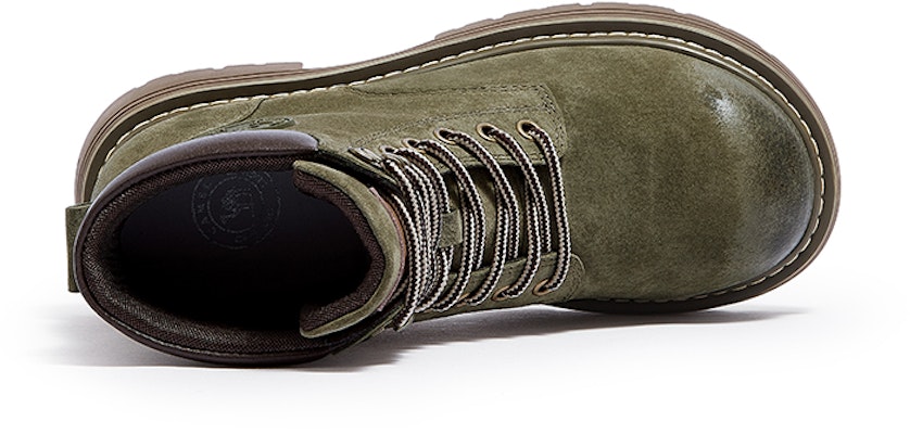(W) CAMEL CROWN Bota Clásica Retro Martin 'Suela Alta Amarilla Corta' L23W076036 6