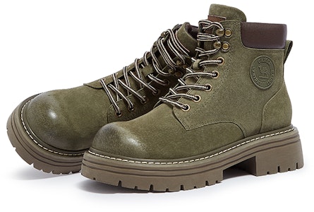 駱駝牌 復古經典 輕便耐磨 加絨 短筒 馬丁靴 女款 5