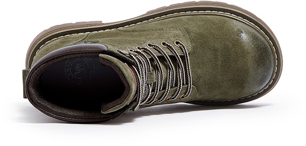 駱駝牌 復古經典 輕便耐磨 加絨 短筒 馬丁靴 女款 6