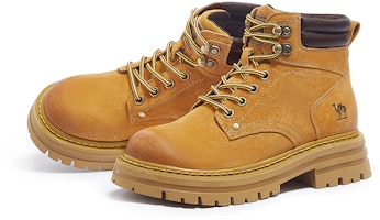 (W) CAMEL CROWN Retro Classic Sepatu Pendek Outdoor 'Kuning Suede' L23W076065 Lookbook (W) CAMEL CROWN Retro Classic Sepatu Pendek Outdoor 'Kuning Suede' L23W076065