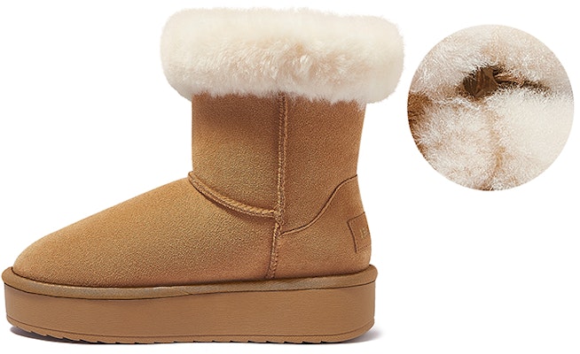 (W) Botas Retro para Nieve CAMEL CROWN 'Calidez Académica' L23W275058 Details for (W) Botas Retro para Nieve CAMEL CROWN 'Calidez Académica' L23W275058