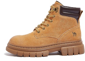(Women) CAMEL CROWN Round Toe Lace-Up Ankle Martin Boots 'Yellow Brown' L23W307016 (Women) CAMEL CROWN Round Toe Lace-Up Ankle Martin Boots 'Yellow Brown' L23W307016