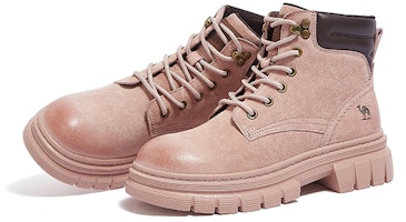 (W) CAMEL CROWN Sepatu Boot Ankle Martin Tali Kuning Coklat L23W307016 5