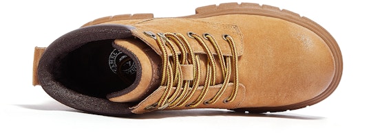 (W) CAMEL CROWN Sepatu Boot Ankle Martin Tali Kuning Coklat L23W307016 Shop (W) CAMEL CROWN Sepatu Boot Ankle Martin Tali Kuning Coklat L23W307016