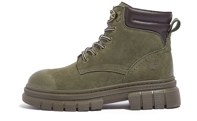 (Women) CAMEL CROWN Round Toe Lace-Up Ankle Martin Boots 'Yellow Brown' L23W307016 Details for (Women) CAMEL CROWN Round Toe Lace-Up Ankle Martin Boots 'Yellow Brown' L23W307016