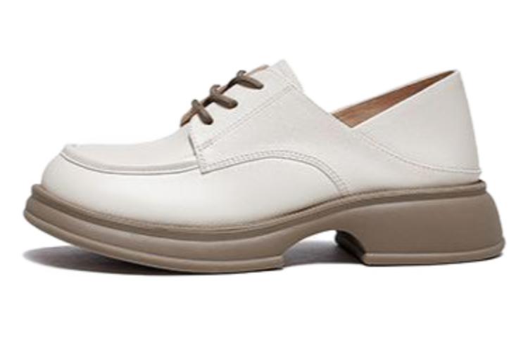 (W) CAMEL CROWN Round Toe Lace-Up Loafer 'Fashion'