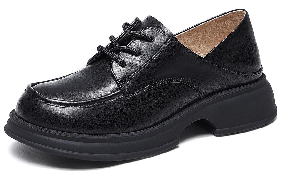 (W) CAMEL CROWN Round Toe Lace-Up Loafer 'Fashion' 圖 3