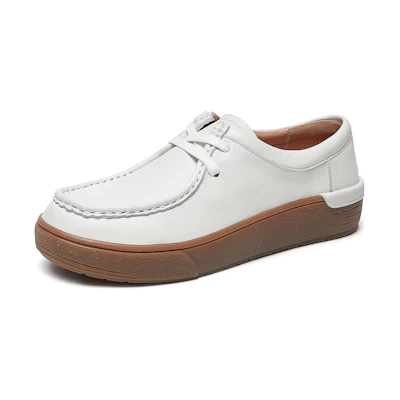 (W) CAMEL CROWN Round Toe Low Top Lace-Up 'Beige'