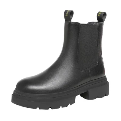 (W) CAMEL CROWN Short Barrel Martin Boots 'CMFTable Non-Slip Black'