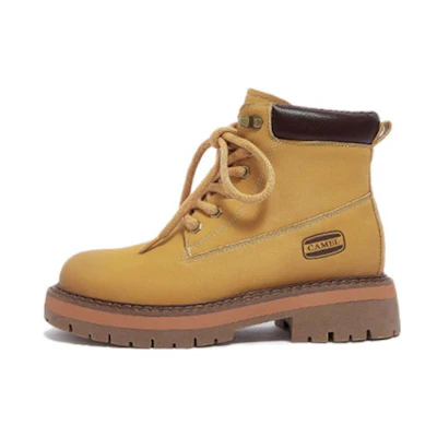 (W) CAMEL CROWN Short Tube Martin Boots 'CMFTable Durable Warm'