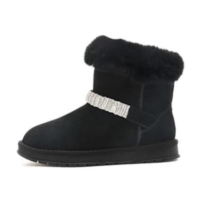 (W) CAMEL CROWN Snow Boots 'Warm Waterproof CMFTable All-Match Short Tube'