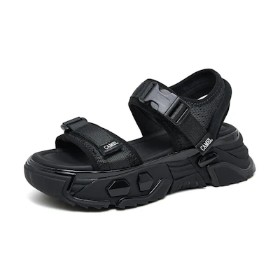 (W) CAMEL CROWN Sport Sandals 'Beige Black'