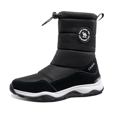(W) CAMEL CROWN Waterproof Warm High-Top Outdoor Boots 'Fleece-Lined'