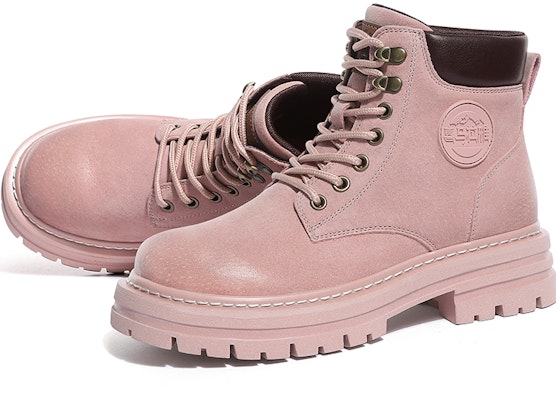 (W) CAMEL CROWN Botas de Trabajo Antideslizantes Forradas en Piel Amarilla Corta. LF222W7569R 3