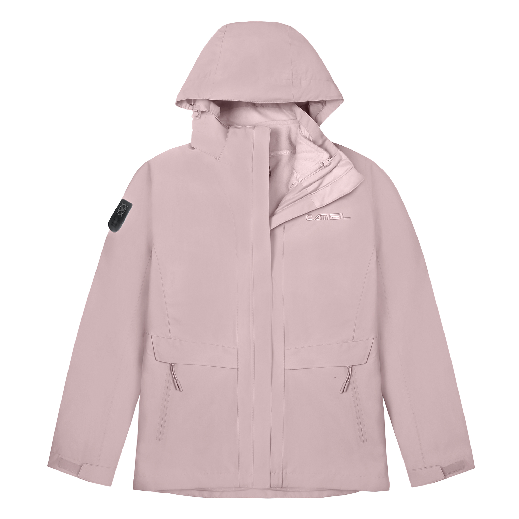 (Women) CAMEL Outdoor Waterproof Windproof Breathable Mountaineering Jacket A9W146121