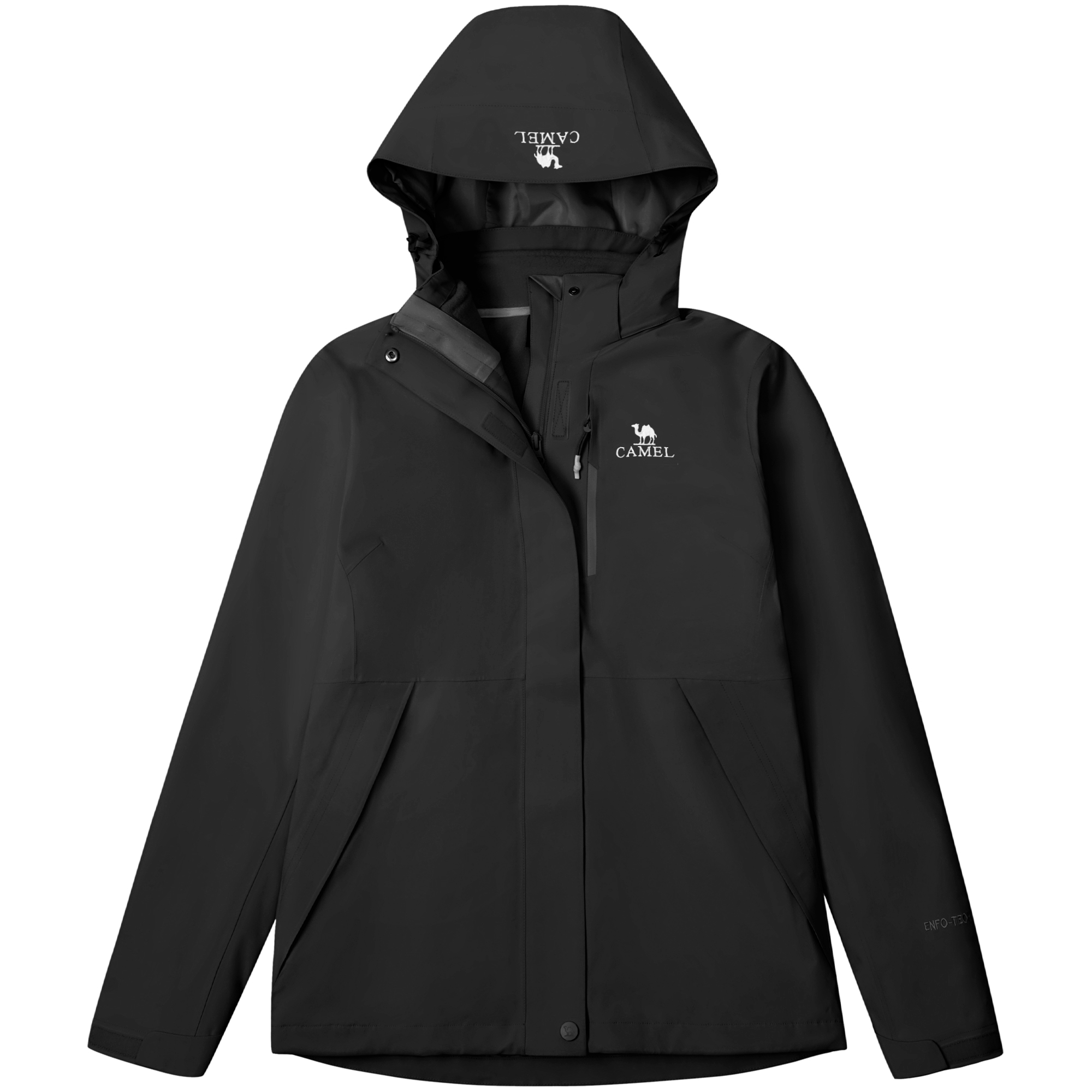 (Women) CAMEL Outdoor Waterproof Windproof Fleece-Lined Hooded Jacket. AD22263513X