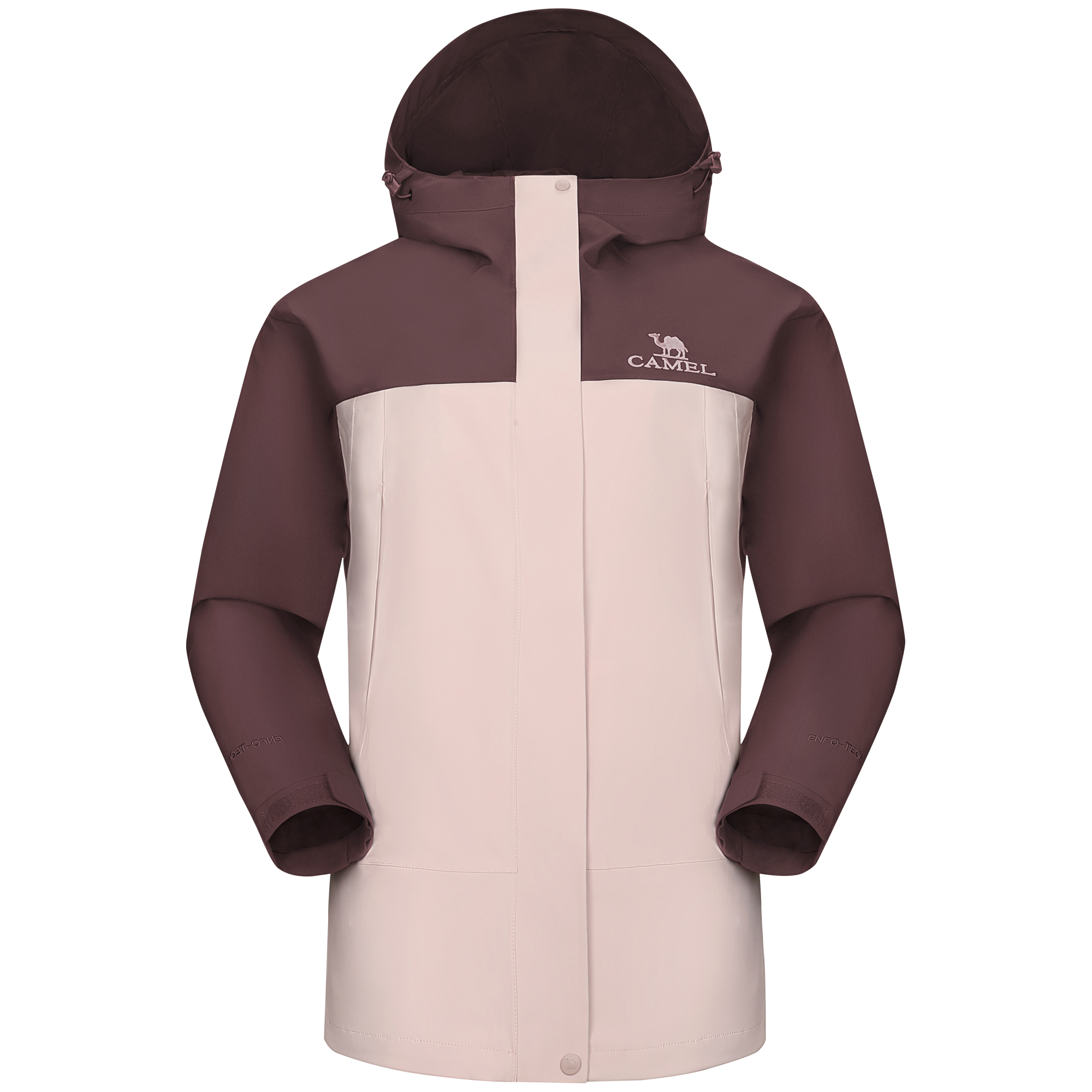 (Women) CAMEL Tuoshan 3-in-1 Waterproof Down Jacket Outdoor Classic A23CF00138FD