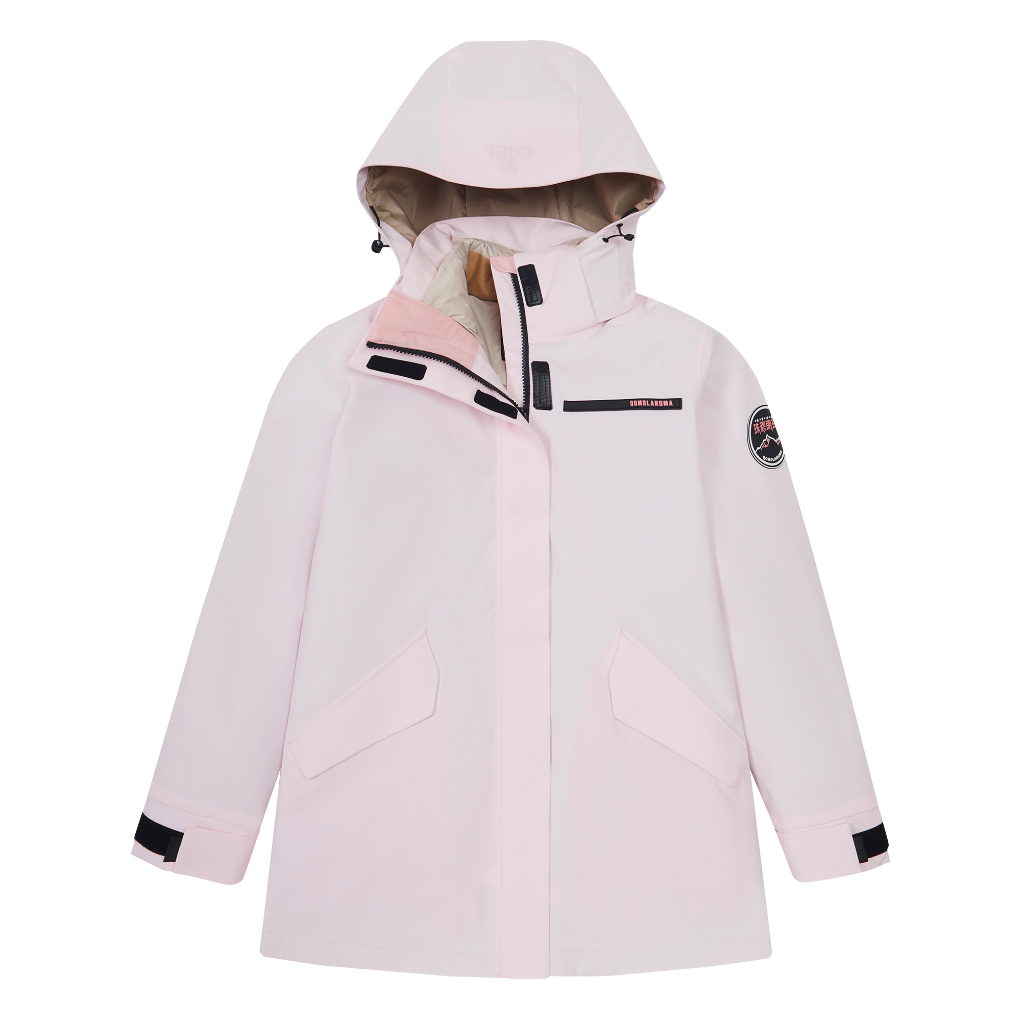 (Women) CAMEL Waterproof Windproof Insulated Hooded Jacket. A1W170180