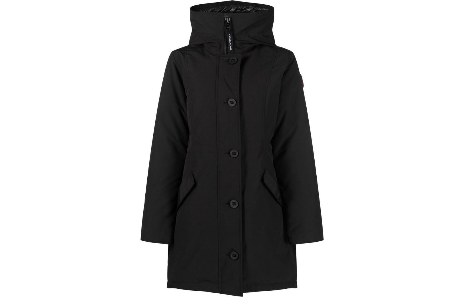 Order (Women) Canada Goose  Embroidered Logo Hoodie Parka Black. 2580-W61