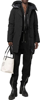 (Women) Canada Goose Embroidered Logo Hoodie Parka Black. 2580-W61 Lookbook (Women) Canada Goose Embroidered Logo Hoodie Parka Black. 2580-W61