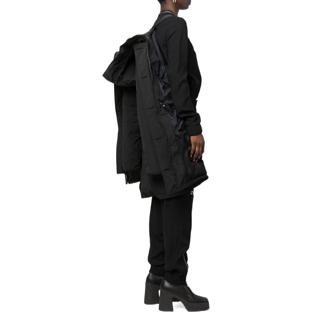 Shop (Women) Canada Goose  Embroidered Logo Hoodie Parka Black. 2580-W61