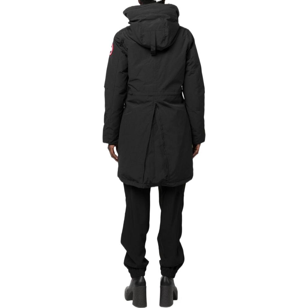 Purchase (Women) Canada Goose  Embroidered Logo Hoodie Parka Black. 2580-W61