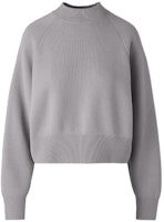 (Women) Canada Goose FW22 Lunar Stone Gray Half-Turtleneck Sweater. 7072W-439 (Women) Canada Goose FW22 Lunar Stone Gray Half-Turtleneck Sweater. 7072W-439