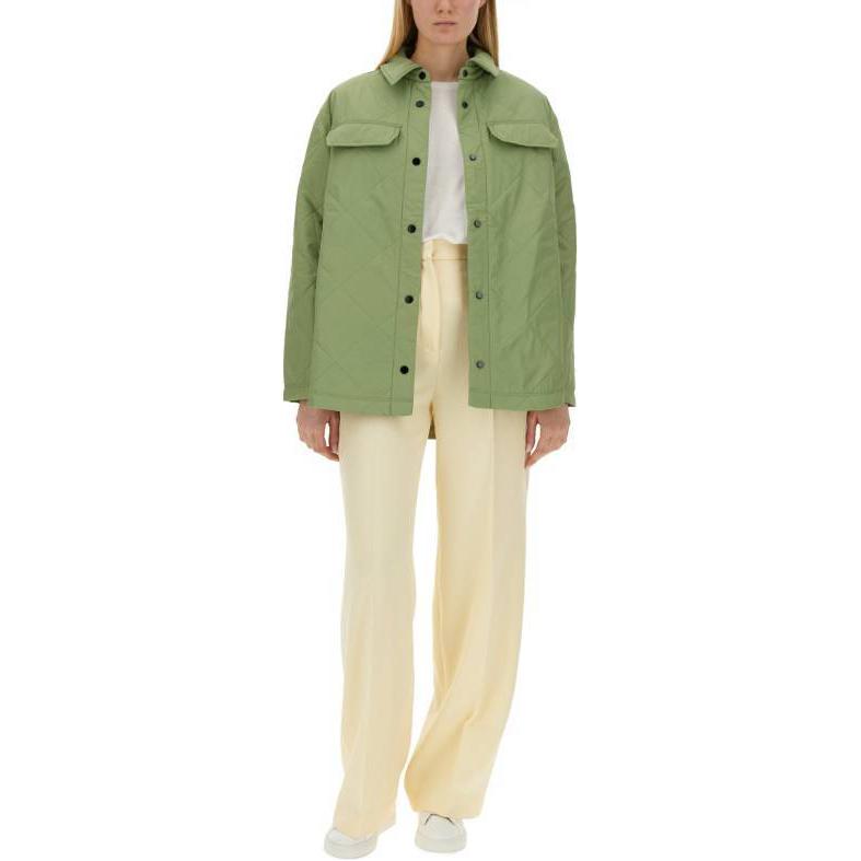 Shop (W) 캐나다구스 그린 솔리드 긴소매 버튼업 자켓 6847W-1481