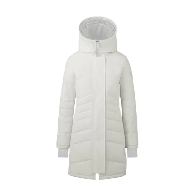 (Women) Canada Goose Mid-Length Down Jacket with Hood and Zipper 2090W1-433