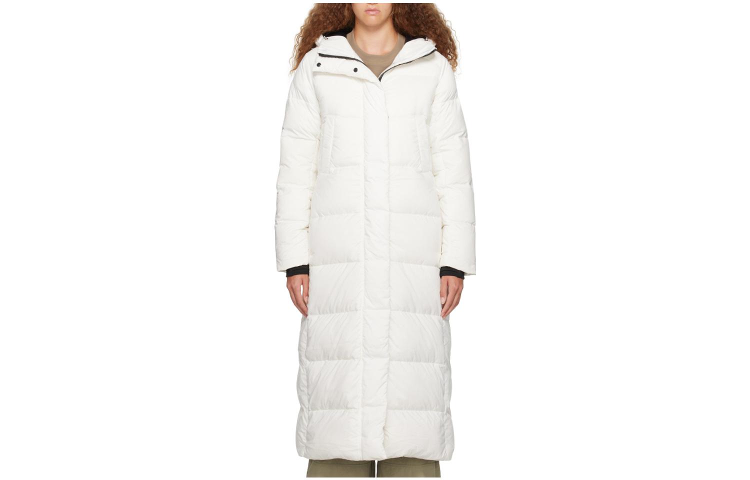 (Women) Canada Goose  Mid-Length Hoodie Down Jacket Cream White 5088L-433 圖 2