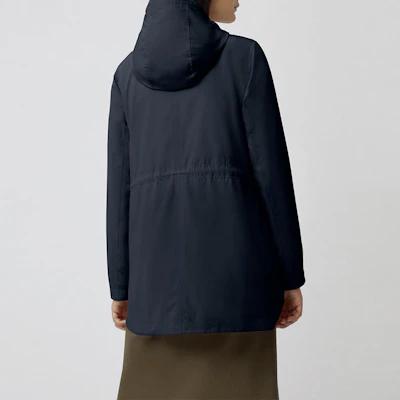 (Women) Canada Goose Minden Reflective Striped Hooded Jacket Ocean Blue. 2423L-63 Sizing (Women) Canada Goose Minden Reflective Striped Hooded Jacket Ocean Blue. 2423L-63