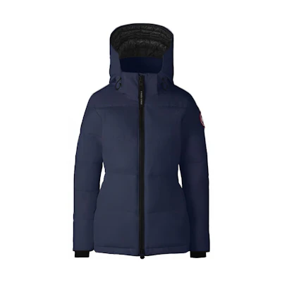 (Women) Canada Goose Navy Blue Hooded Zipper Down Jacket FW22. 3804W-63