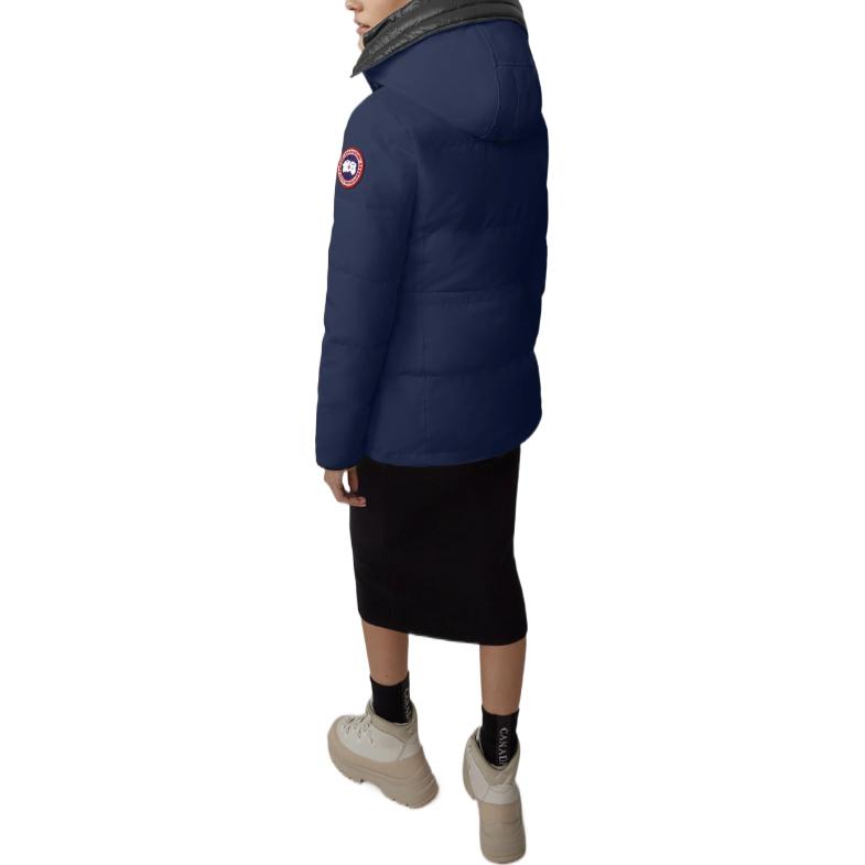 Purchase (Women) Canada Goose  Navy Blue Hooded Zipper Down Jacket FW22. 3804W-63