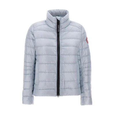 (Women) Canada Goose Puffer Ribbed Zip-Up Jacket Blue CG2236L-854