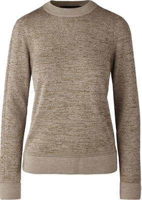 (W) Canada Goose Logo Reflektif Wool Sweater Coklat SS22. 7024L1-1108 Order (W) Canada Goose Logo Reflektif Wool Sweater Coklat SS22. 7024L1-1108