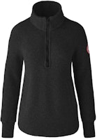 (Women) Canada Goose Severn ½ Zip Logo Sweater Black. 7101W-61 (Women) Canada Goose Severn ½ Zip Logo Sweater Black. 7101W-61