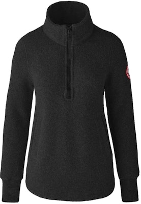 (W) カナダグース セヴァン ハーフジップ ロゴ セーター ブラック 7101W-61 Buy (W) カナダグース セヴァン ハーフジップ ロゴ セーター ブラック 7101W-61