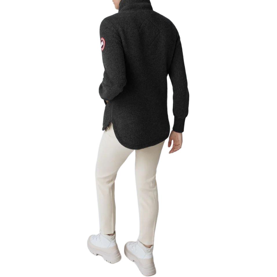 Shop (W) カナダグース セヴァン ハーフジップ ロゴ セーター ブラック 7101W-61