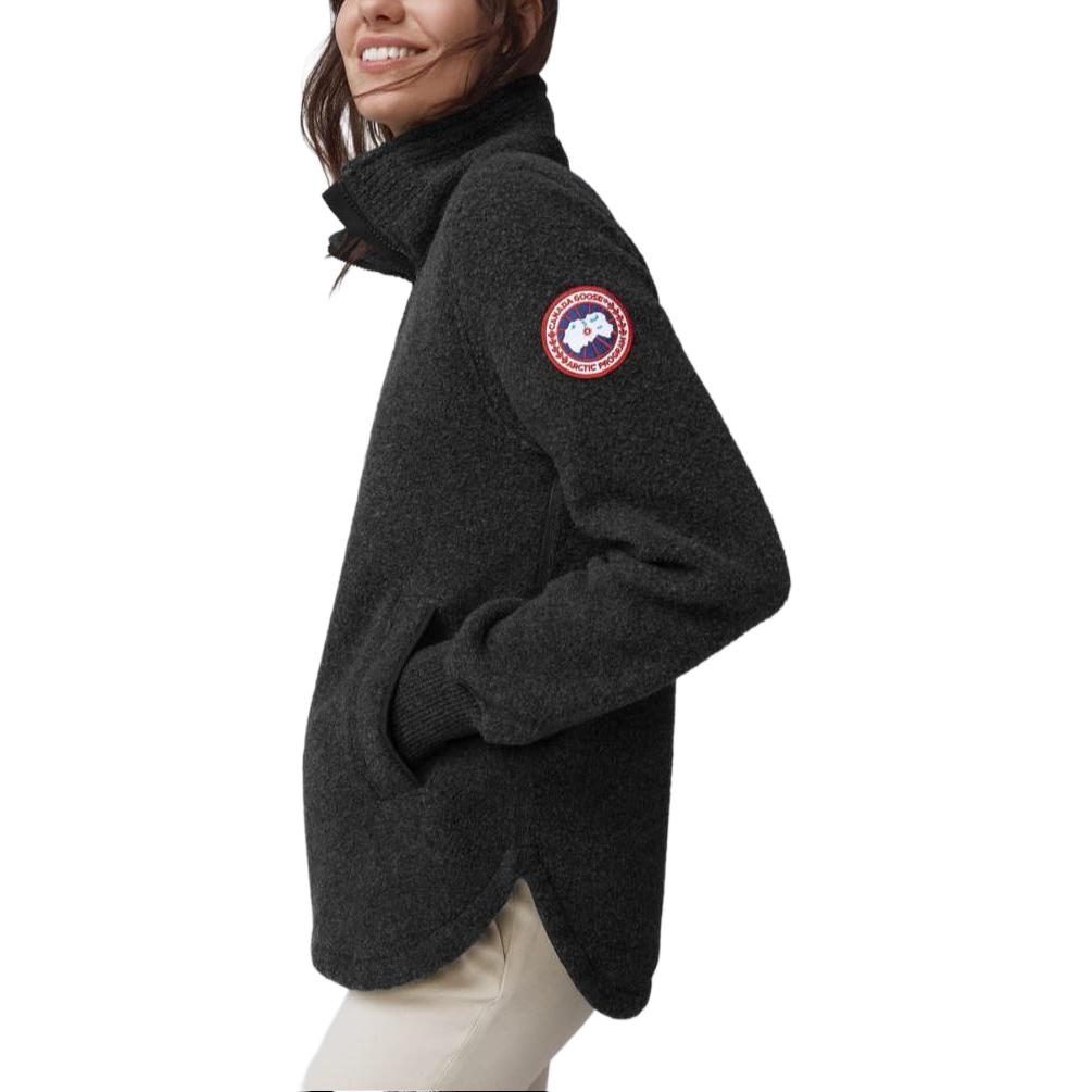 Purchase (W) カナダグース セヴァン ハーフジップ ロゴ セーター ブラック 7101W-61