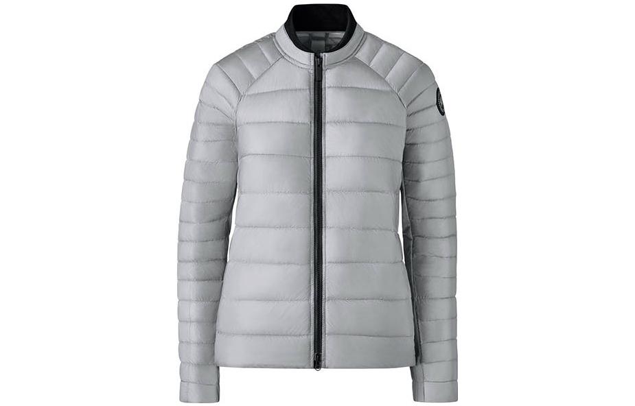 (Women) Canada Goose  Solid Color Long Sleeve Down Jacket Silver Birch. 2240LB-200